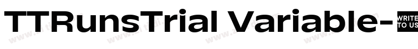 TTRunsTrial Variable字体转换 TTRunsTrial Variable字体转换